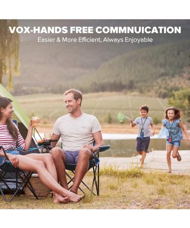 Wishouse Rechargeable Walkie Talkies for Adults - Long Range 2-Way Radios with Lamp, SOS Siren, NOAA Weather Alert - Ideal Hiking and Camping Gear - Easy to Use (3 Pack Red Blue Orange) - Buy Online on GoSupps.com