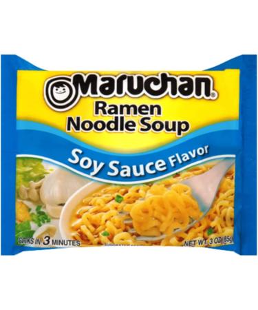 Ja Cor Instant Ramen Noodle Soup Variety Pack 2 Flavors (6) Soy Sauce (6) Chili Flavor Noodles 3 oz. Bundle with 1-Set of Reusable Stainless Steel Chopsticks (12 Individual Packs) - Buy Online on GoSupps.com