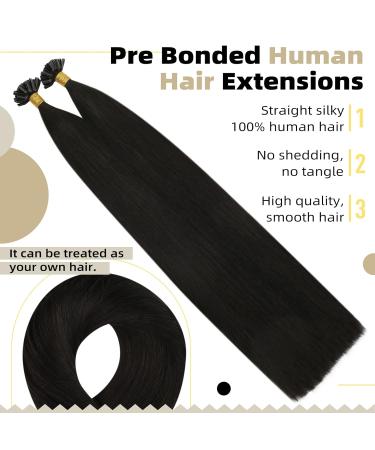 Ugeat Brown Bonding Extensions - Real Dark Brown U-Tip Hair Extensions 35 cm 50g 50 Pieces (#2 14 Inch) - Premium Quality for Stunning Hair Transformations - Buy Online on GoSupps.com