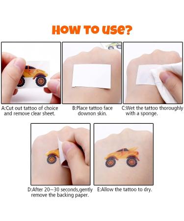 Truck Temporary Tattoo Stickers - 510 Pieces, Cars & Trucks Birthday Party Supplies for Kids, Classroom School Prize, Party Favor Decorations - Boys and Girls Party Gifts - Buy Online on GoSupps.com