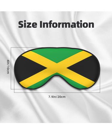 Jamaica Flag Eye Mask - Soft Adjustable Sleep Mask for Men & Women - Perfect Nighttime Comfort - Buy Online on GoSupps.com