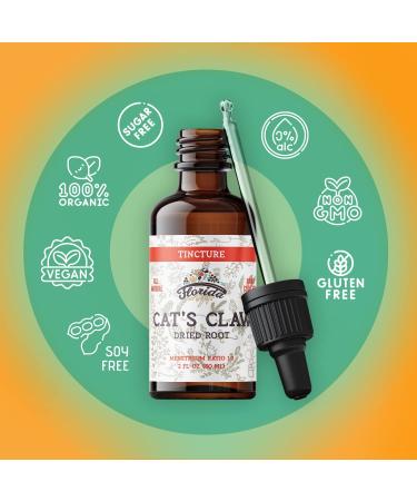 Cats Claw Tincture - Immune & Joint Support Supplement - Heart Health & Focus - Made in USA - 2oz - Buy Online on GoSupps.com