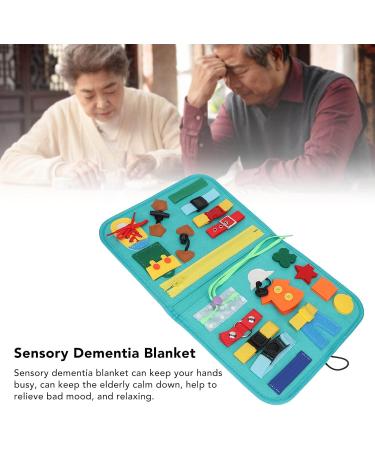 Dementia Blanket | Sensory Relief for Anxiety | Calming Alzheimer's Blanket for Seniors - Shop Internationally - Buy Online on GoSupps.com