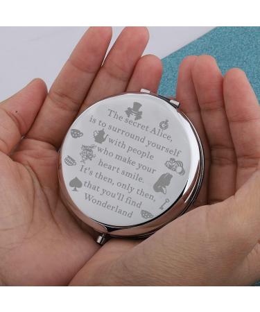 KUIYAI Wonderland Compact Mirror Wonderland Gift Cartoon Lover Gift Makeup Mirror For Friends Purse Mirror (to surround yourselfUK) - Buy Online on GoSupps.com