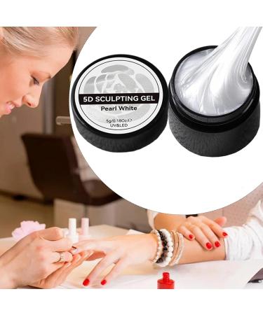 Fellflying Solid Nail Builder Gel White Pearl 3D Gel for Nail Carving | Non-Sticky Manicure Decoration Products for Flower Carving and Nail Extension - Glue For Nail - Buy Online on GoSupps.com