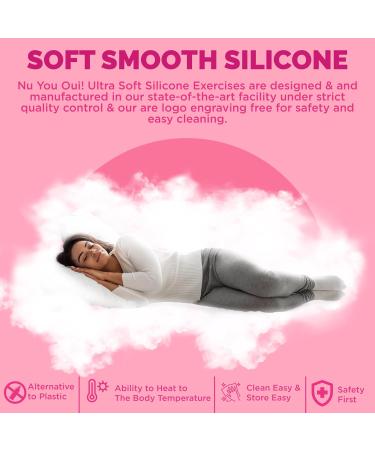 Pelvic Floor Muscle Exerciser Trainer Set | Kegel Exercise Kit | 6-Step System with Instructions & Travel Pouch - Shades of Pink - Buy Online on GoSupps.com