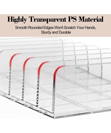 YF Eyeshadow Palette Organizer - Plastic Divided Makeup Holder for Cosmetics Storage | Transparent Small - Buy Online on GoSupps.com