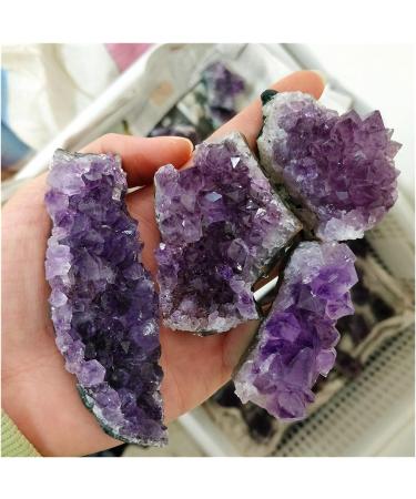 Natural Crystal Rough Popular Natural Uruguay Amethyst Cluster Original Rough Raw Purple Crystal Clusters Druse for Reiki Decoration (Size : 200g 2pc) - Buy Online on GoSupps.com