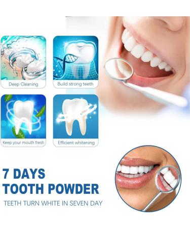 7 Days Teeth Whitening Powder - Effective Tooth Brightening & Whitening Toothpowder for Instant Results - Buy Online on GoSupps.com