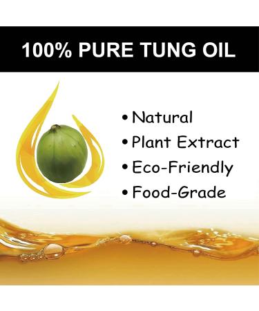 Godora 32 oz Pure Tung Oil for Wood Finishing - Waterproof Indoor & Outdoor Tung Oil for Furniture & Countertops - Buy Online on GoSupps.com