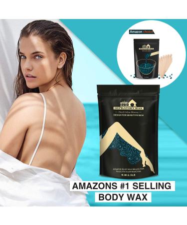 2.5lb Hard Wax Beads Kit - Brazilian Bikini & Body Waxing - 30 Applicators - Lifestance Blue Wax for Men & Women - Buy Online on GoSupps.com