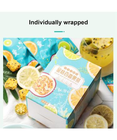 Fruit Tea Kumquat Passion Fruit Tea Refreshing Flavor Fatigue Relieving Carefully Blended Flavored Tea Bag 100g (20g x 5 Count) - Buy Online on GoSupps.com