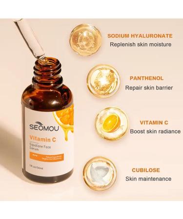 Vitamin C Serum for Face Vitamin C Serum with Sodium Hyaluronate and Vitamin C Face Serum for Women for Dark Spots Even Skin Tone and Dark Spot Remover for Face Face Serum for All Skin Type - Buy Online on GoSupps.com