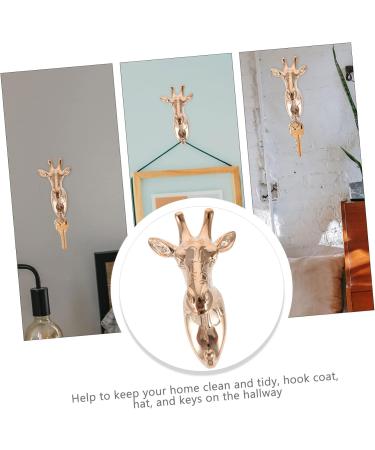 STOBAZA 3pcs Animal Clothes Hook Ornament Retro Keychain Shelf Holders Pegs Creative Wall Hook Rural Antlers 8X8X14CMx3pcs Goldenx3pcs - Buy Online on GoSupps.com