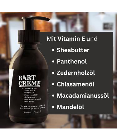 Beard Care Gift Box | Premium Beard Shampoo Cream & Peppermint Oil - International Shipping - Buy Online on GoSupps.com