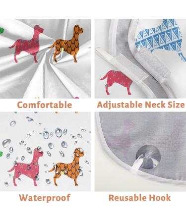 Colorful Dog Beard Bib Apron - Non-Stick Waterproof Grooming Cape for Men | Hair Catcher & Shaving Accessory with 2 Suction Cups | Perfect Gift for Men - Buy Online on GoSupps.com