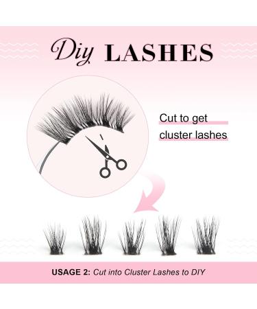 Glowingwin Half Lashes: Cat Eye False Eyelashes, Natural Look, 10 Pairs Corner Lashes, Handmade Reusable Mink Fluffy Lashes - Clear Band Half Lashes-09 - Buy Online on GoSupps.com