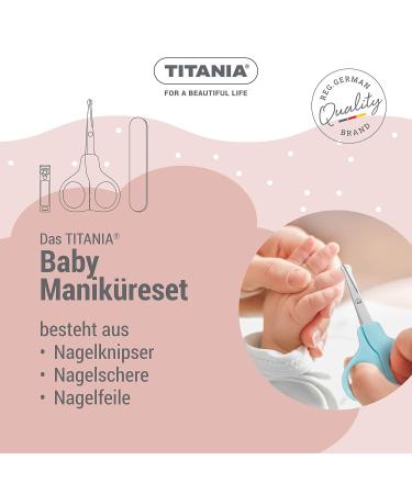 Buy Titania Baby Manicure Set - Complete Baby Nail Care Kit: Scissors Clipper & File in Pink | Essential Toddler Care Equipment - Buy Online on GoSupps.com