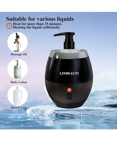 Linbary Massage Oil Warmer - Premium Black Lotion & Cream Warmer for Home Salon & Spa Use - Includes Oil Bottle Donor for Enhanced Heating - Buy Online on GoSupps.com