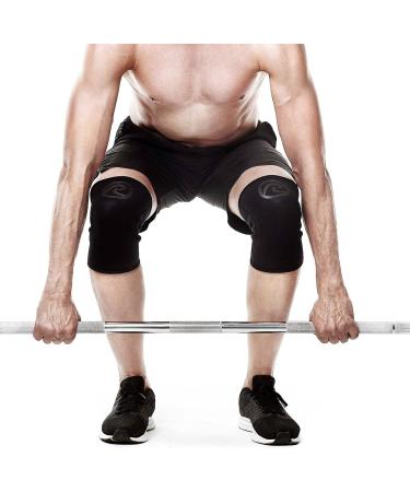 Rehband Kniebandage 7mm Neopren Flexibel & Rutschfest f r Kraftsport & Fitness | Kniebandage f r M nner & Frauen 1 Paar XXL in Carbon/Schwarz - Buy Online on GoSupps.com