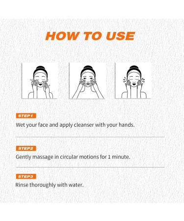  Hppsctink Turmeric Facial Cleansing Foam 60ml: Deep cleanses lightens acne marks nourishes and brightens the skin - Buy Online on GoSupps.com