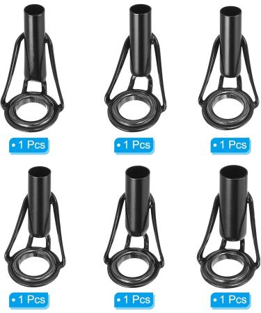 PATIKIL Fishing Rod Tip Repair Kit - 6pcs Stainless Steel Stake Ring Guide Replacement for Saltwater & Freshwater Fishing | 4.2-5.5mm - Buy Online on GoSupps.com