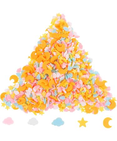 FRCOLOR 2pcs 1 Nail Art Polymer Clay Polymer Clay Beads Moon Stars Slices Vase Filler Color Stickers Nail Polish Sticker Fruit Stickers Nail Polish Accessories Patch Candy - Buy Online on GoSupps.com