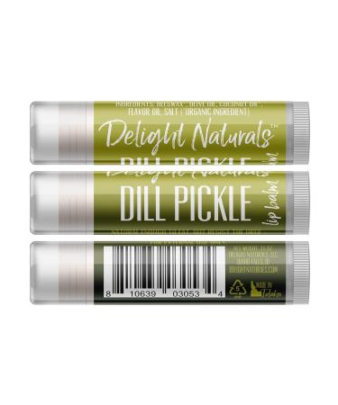 Delight Naturals Weird Flavor Fun Lip Balm Set - Dill Pickle Pizza and Bacon 0.15 oz (Pack of 3) - Buy Online on GoSupps.com