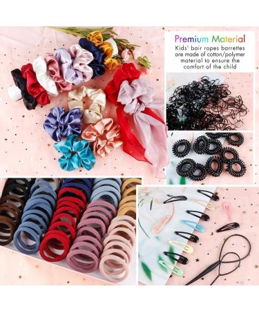 748PCS Hair Accessories Variety Pack for Girls & Women - Scrunchies, Elastic Bands, Hair Clips - Buy Online on GoSupps.com