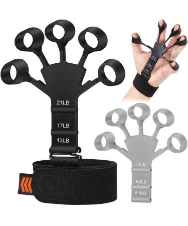Hand Grip Strengthener - Adjustable Finger Exerciser and Finger Stretcher - Grip Strength Trainer for Hand Therapy, Rock Climbing - Relieve Pain for Arthritis, Carpal Tunnel - Buy Online on GoSupps.com