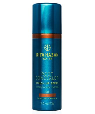 Rita Hazan Root Concealer Touch Up Spray - Instant Spray To Cover Up Roots - Quick Drying  Water-Resistant Formula - Temporary Hair Color Spray for Gray Roots - 2 oz. Root Spray Red