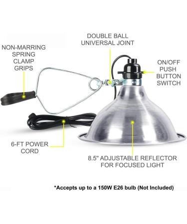 150W Ceramic Heat Bulb Set for Reptiles - Includes Clamp Light, Thermostat, and Thermometer - Buy Online on GoSupps.com