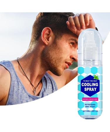 Cooling Spray For Hot Days 50ml After Sun Moisturizer Skin Protection for Kids Face Beach Vacation Tanning Family Scalp Outdoors Body - Buy Online on GoSupps.com