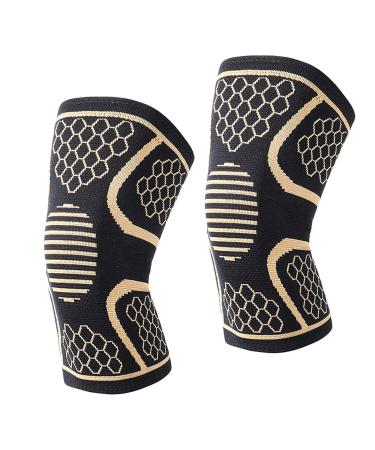 Focket Protective Knee Pads - XL 3D Elastic Impact Shock Absorption Knee Sleeves for Enhanced Support - Buy Online on GoSupps.com