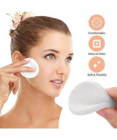 8 Pack Makeup Sponge Blenders Circle Shaped White Soft and Flexible Foundation Make up Blender Pads for Liquid Creams and Powders Wet and Dry use Perfect for Everyday Use - Buy Online on GoSupps.com