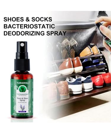 Foot Deodorant Spray Shoe Odor Spray Prevent Stinky Feet Non Pungent Fragrance Anti-Sweat Moisturize Skin Relieve Dry Removal Spray Foot Care - Buy Online on GoSupps.com