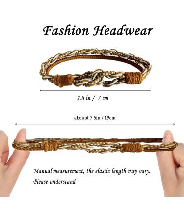 Boho Hair Ties Bracelets for Women Girls Thick Hair Accessories Braided Hair Tie Bracelet Elastic Cute Hair Ties No Damage Ponytail Holders Hairties Black - Buy Online on GoSupps.com