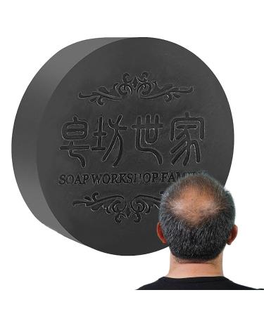 Shampoo Soap, The Dark Shampoo, Hair Shampoo Bars, Polygonum Multiflorum Shampoo Soap, Portable Anti Hair Loss Product Hair Care For Men Women