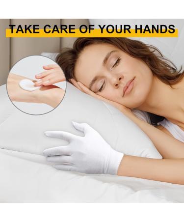 12 Pairs White Cotton Gloves White Gloves 100% Cotton for Kids and Adults Skin Care Eczema & Dry Hands - Buy Online on GoSupps.com
