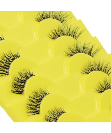LZM Half Lashes 10 Pairs Cat Eye Lashes False Eyelashes Natural Eyelashes 3/4 Lashes Thin Clear Band Strip Lashes Half Eyelashes Reusable Fake Eyelashes Natural Lashes (QX08) - Buy Online on GoSupps.com