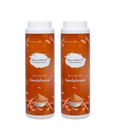Sandalwood Perfumed Talc for men and women | Niacinamide infused soft textured talc for daily use | Talc for Summer Combo Offer | 100 +100 g