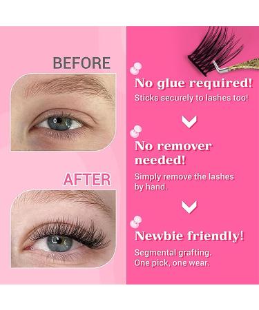 Shop Individual False Eyelashes - Self-Adhesive Cluster Glue-Free Natural-Looking - MF10-1 | International Shipping Available - Buy Online on GoSupps.com