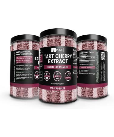 Pure Tart Cherry Extract - 1200mg (730 Capsules) | Lab Verified, No Fillers - Buy Online on GoSupps.com