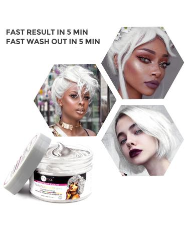 VOLLUCK White Hair Color Wax - Temporary Hair Dye for Party Cosplay & Halloween - 4.23 oz - Buy Online on GoSupps.com