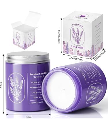 WarmEmbrace Lavender Candles - 7.6 oz Aromatherapy Candle | Long-Lasting Purple Jar Scented Candle for Home | Ideal Gift for Women & Birthday - Buy Online on GoSupps.com