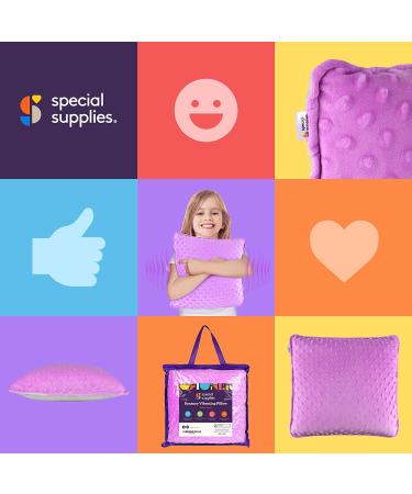 Special Supplies Vibrating Pillow | Sensory Calming Aid | Plush Minky Soft Cover | Therapy Stimulation Bumps | Purple - Buy Online on GoSupps.com