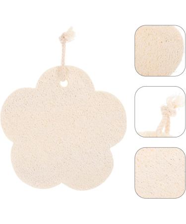 FOMIYES Flower Shaped Cotton Loofah - Soft Bath Sponge for Dead Skin Removal | Cute Shower Scrubber for Kids & Adults - Buy Online on GoSupps.com