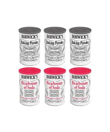 Baking Powder Bundle with Borwick's Baking Powder 100g x3 and Bicarbonate Of Soda 100g x3 (Pack of 6 Bundle) - Buy Online on GoSupps.com