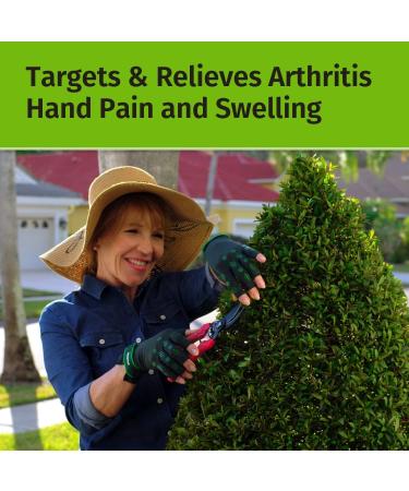 Hempvana Green Relief Arthritis Gloves | As Seen On TV | Advanced Compression for Pain & Swelling Relief | Adjustable Wrist Strap | Non-Slip Grip | L/XL (1 Pair) - Buy Online on GoSupps.com