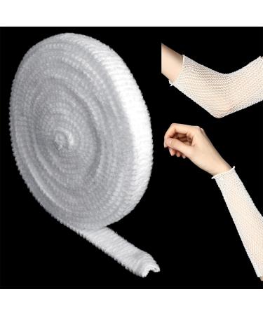 Elastic Net Wound Dressing Bandage Breathable Tubular Gauze Stretch Bandages Wrap Retainer for Adults Wrist Forearm Elbow Kids Leg 7m